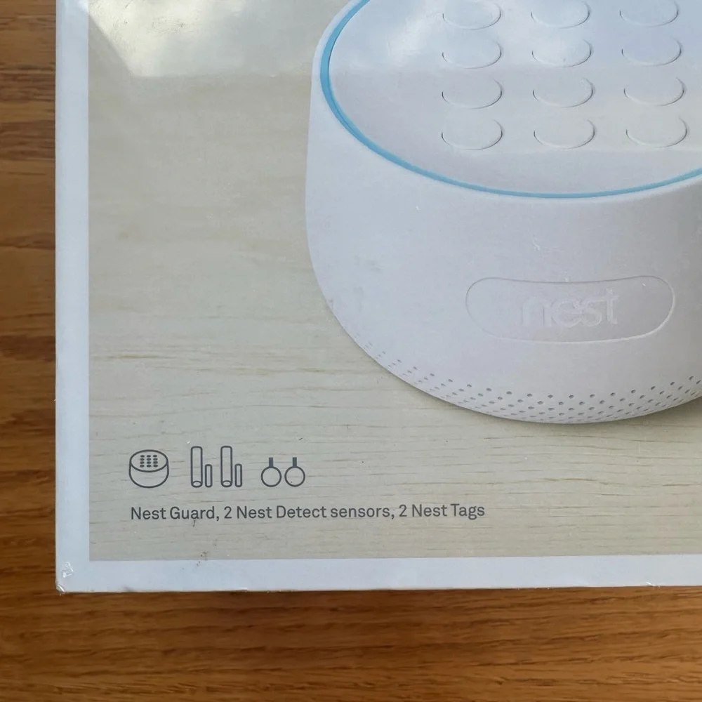 Unopened and unused! Google Nest Secure alarm system starter pack.